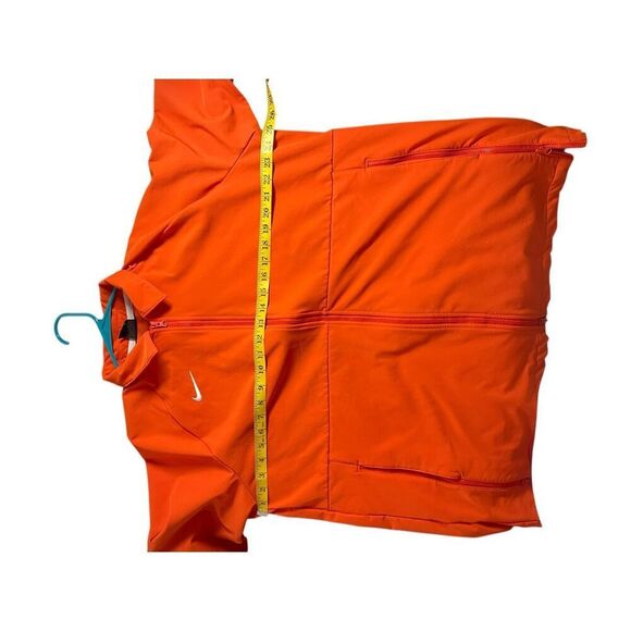 Nike Mens Orange Long Sleeve Fleece Thermal Fit Full Zip Track Jacket 2XL - Picture 8 of 8